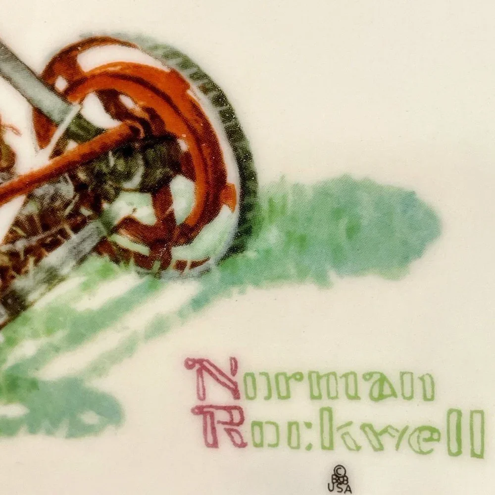 1978 Gorham Norman Rockwell Decorative Plate - 'Cool Aid' - Picture 6 of 6
